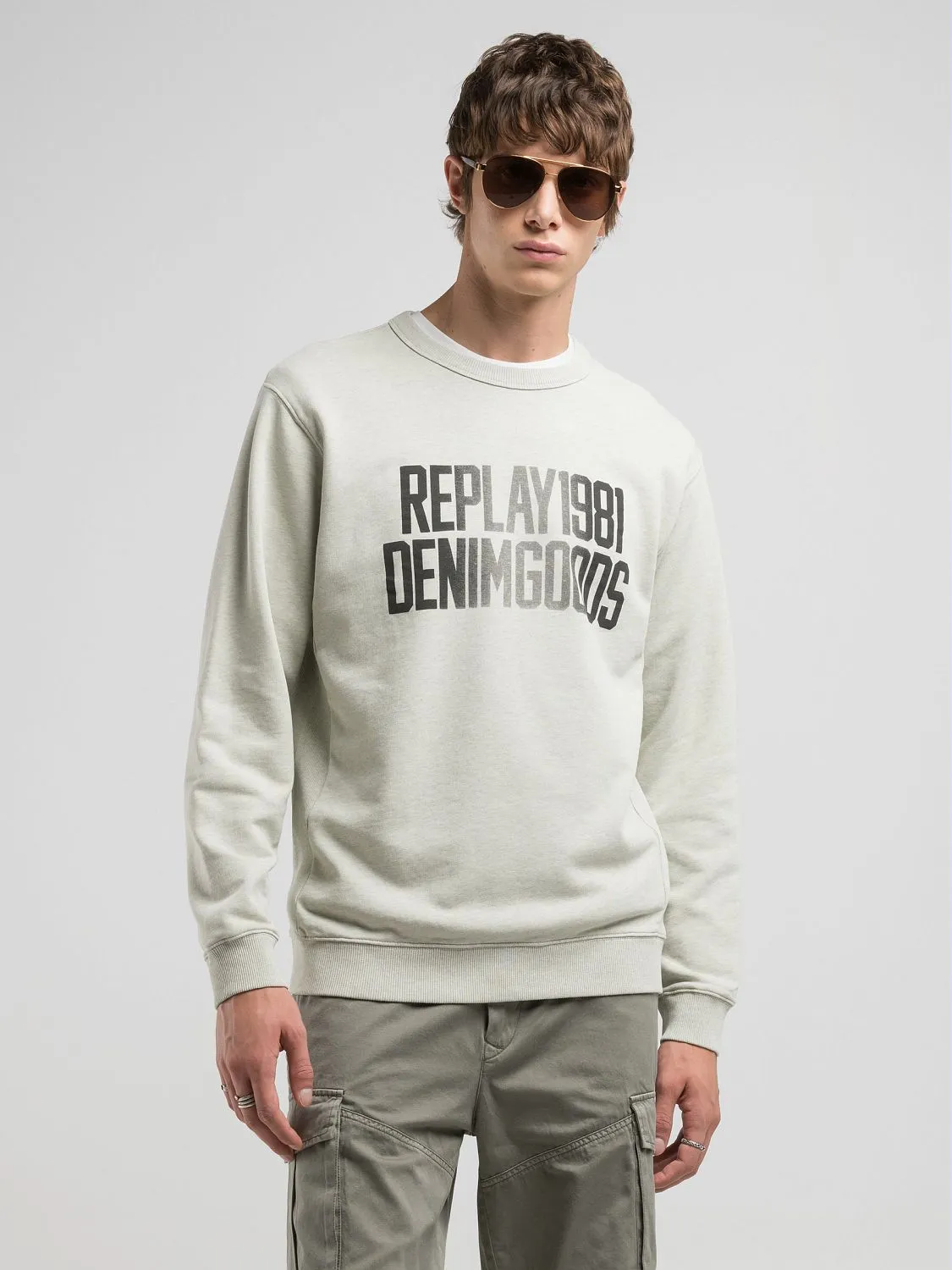【MODERNIF】Et Lettering Pile Sweatshirt modernif (モダンイフ) - エトレタリングパイル生地スウェット