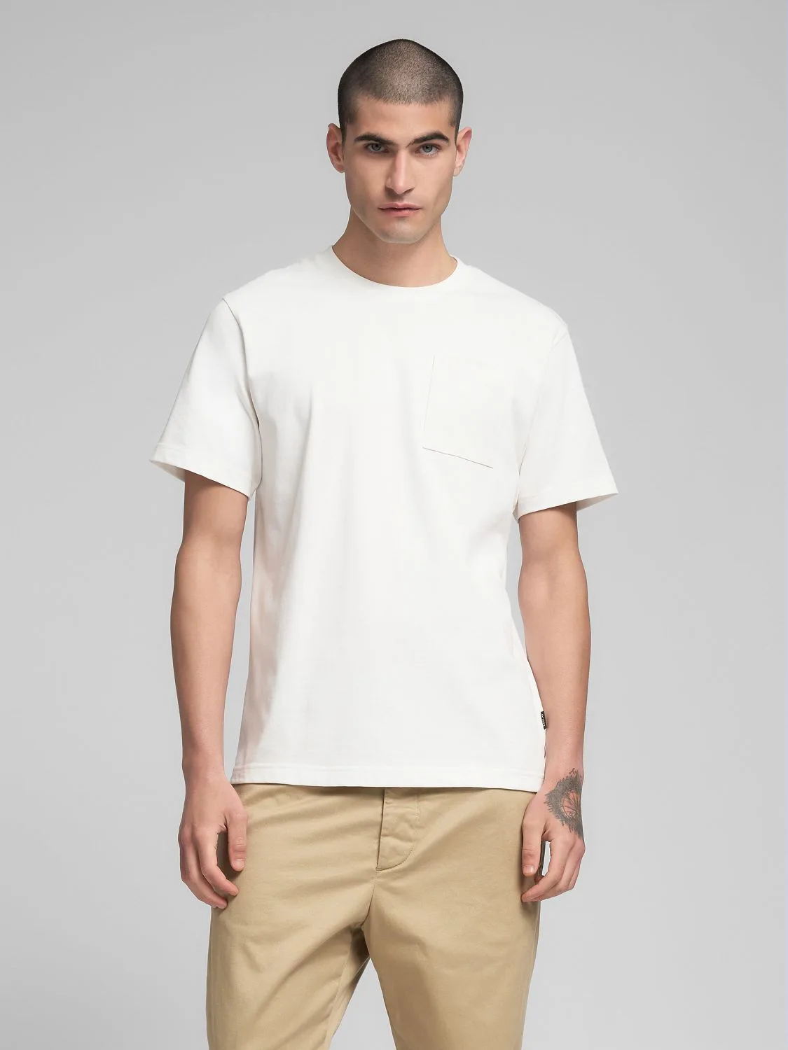 トップス RRL Relaxed Fit Heavy Jersey T-Shirt RRL Heavy Weight Tee Warm White at CareOfCarl.com