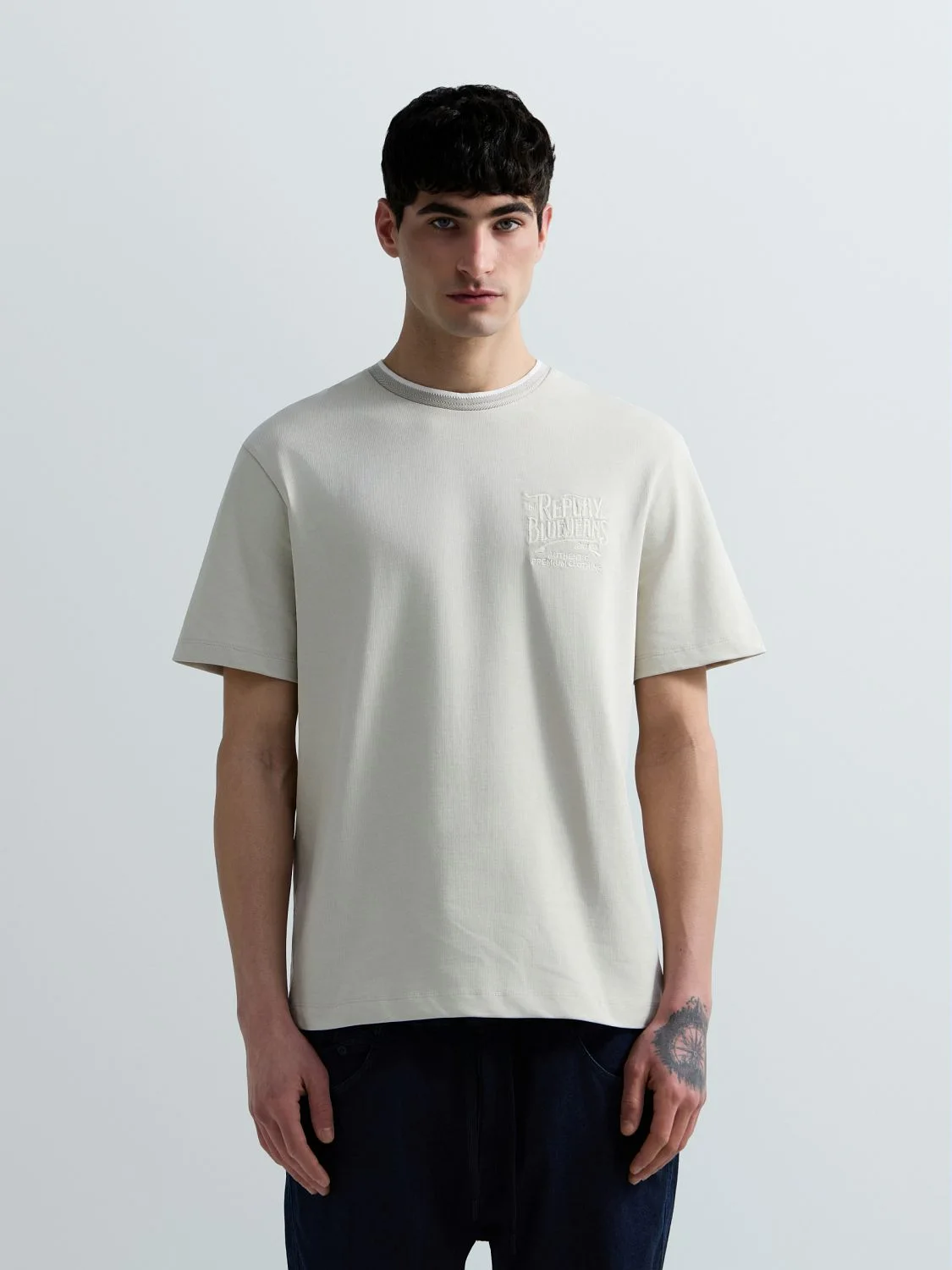 JERSEY T-SHIRT WITH EMBROIDERY
