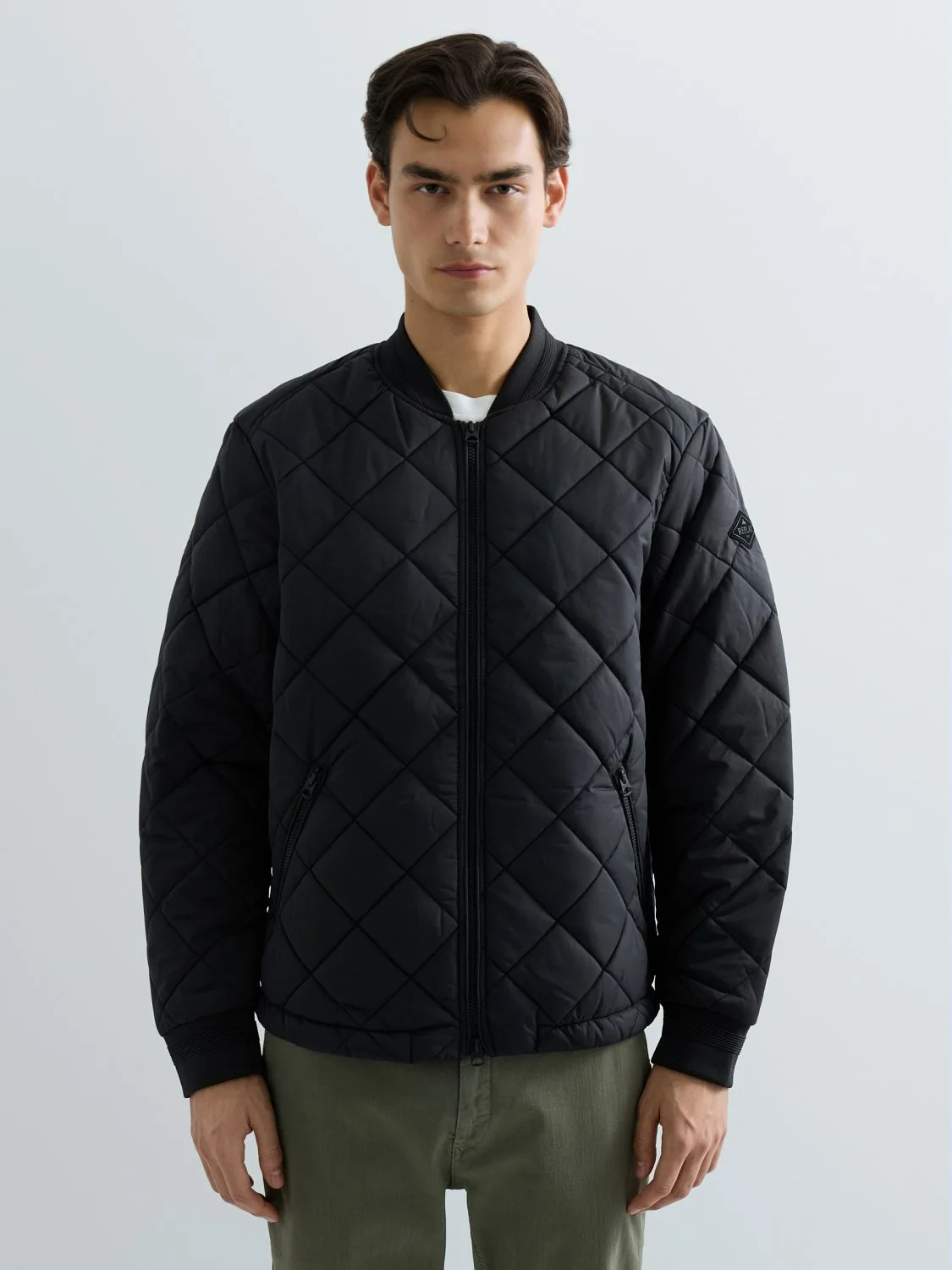 REPLAY QUILTED RIPSTOP BOMBER JACKET M8473 .000.85312 BLACK 2