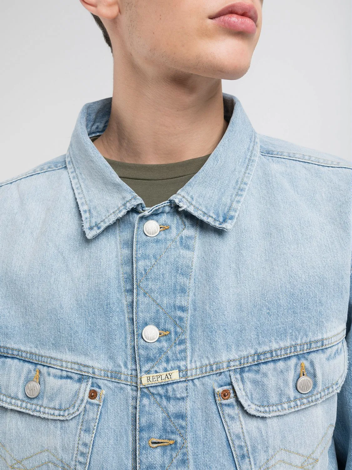 Vintage denim jacket Super light blue | Replay Jeans