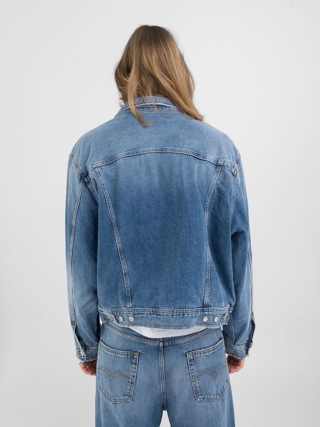 9zero1 mid denim jacket Medium blue | Replay Jeans