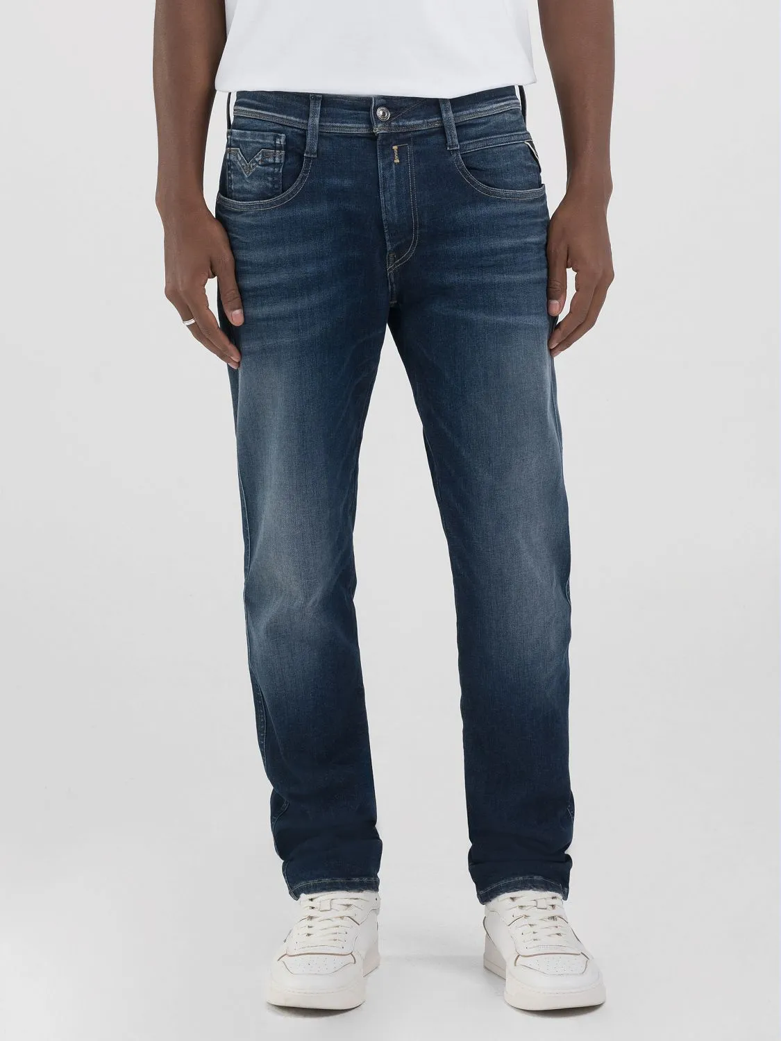 Grover straight-fit jeans Dark blue | Replay Jeans