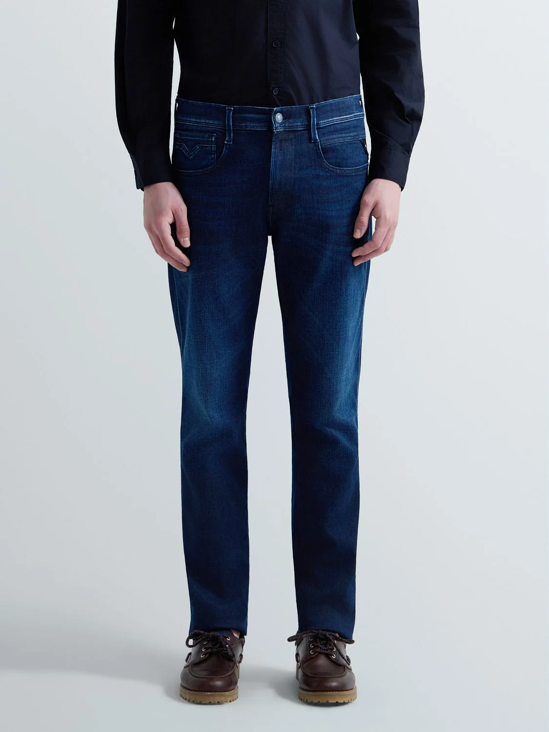 REPLAY ANBASS SLIM-FIT JEANS M914Y .000.661 120 DARK BLUE 2