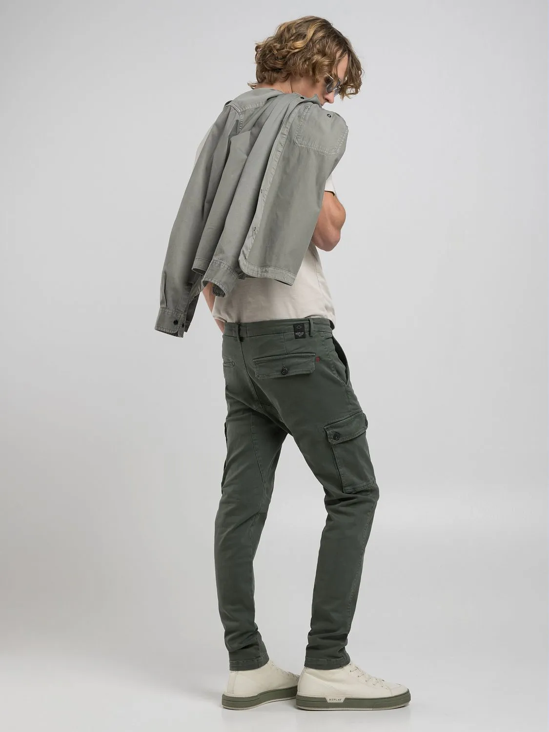 Jaan slim-fit jeans Military green.. | Replay Jeans