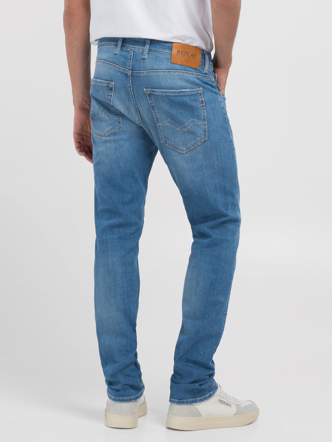 Grover straight-fit jeans Medium blue | Replay Jeans
