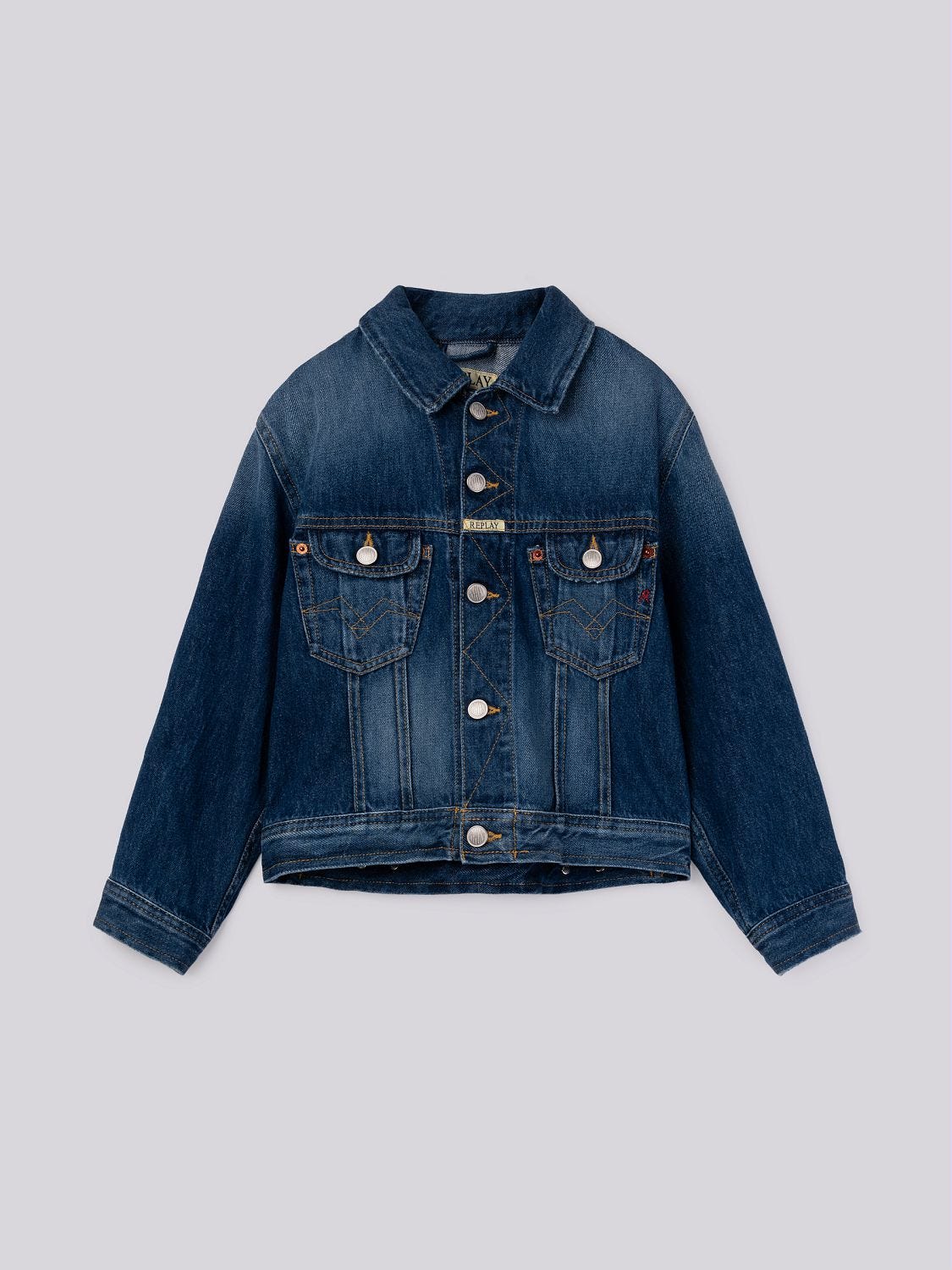 9zero1 dark denim jacket Medium blue | Replay Jeans 9zero1 dark denim jacket Medium blue | Replay Jeans