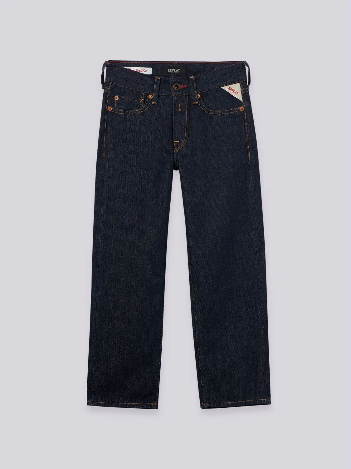 送料込★REPLAY★WN541 .000.425 983 ズボン Akeme straight-fit jeans Medium blue | Replay Jeans