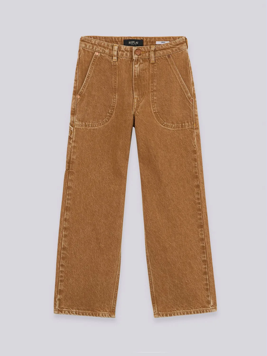 Cripy baggy-fit jeans Tobacco | Replay Jeans