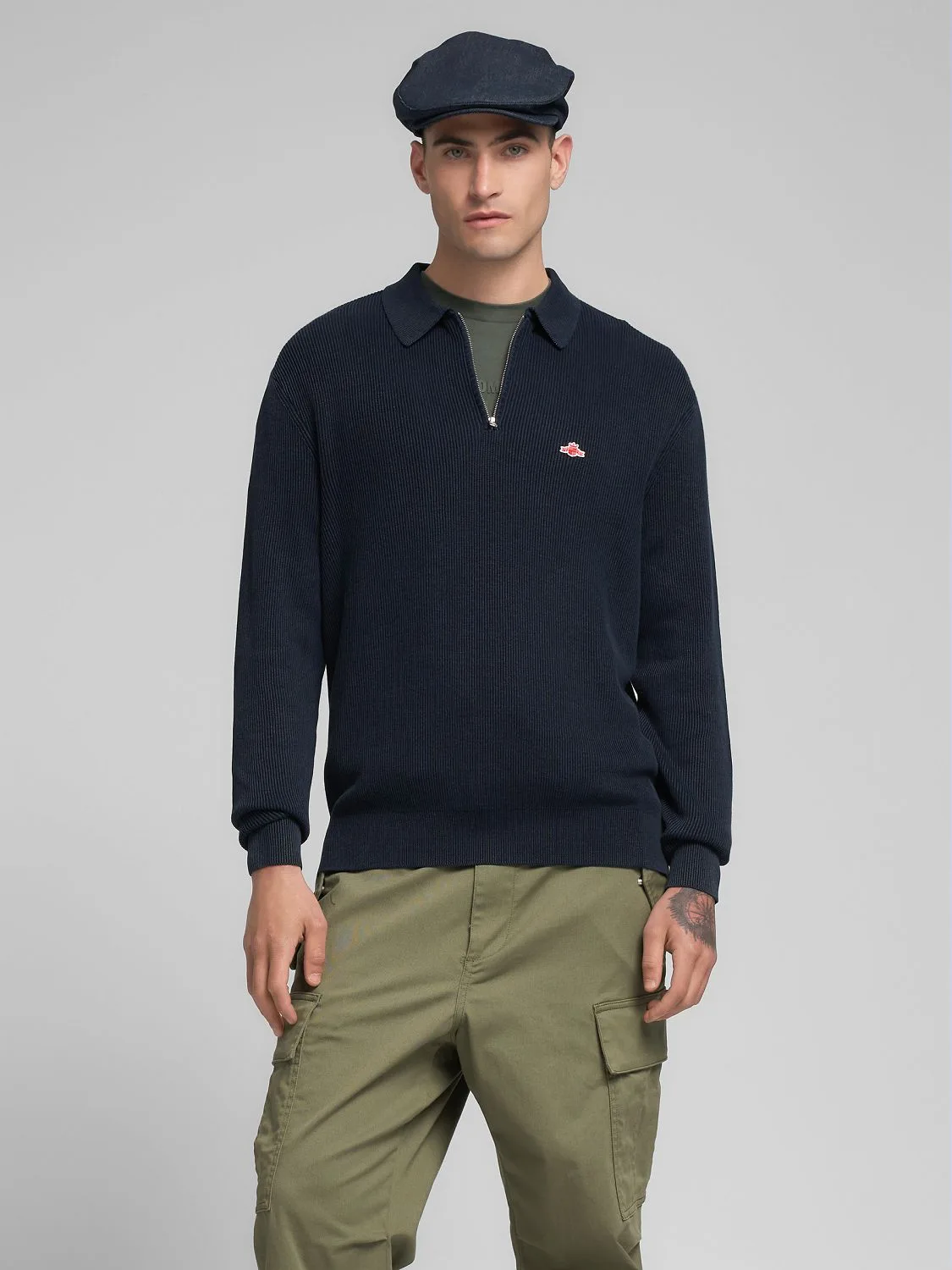 REPLAY SHORT-ZIP PULLOVER UK4867.000.G21280G BLUE.. 2