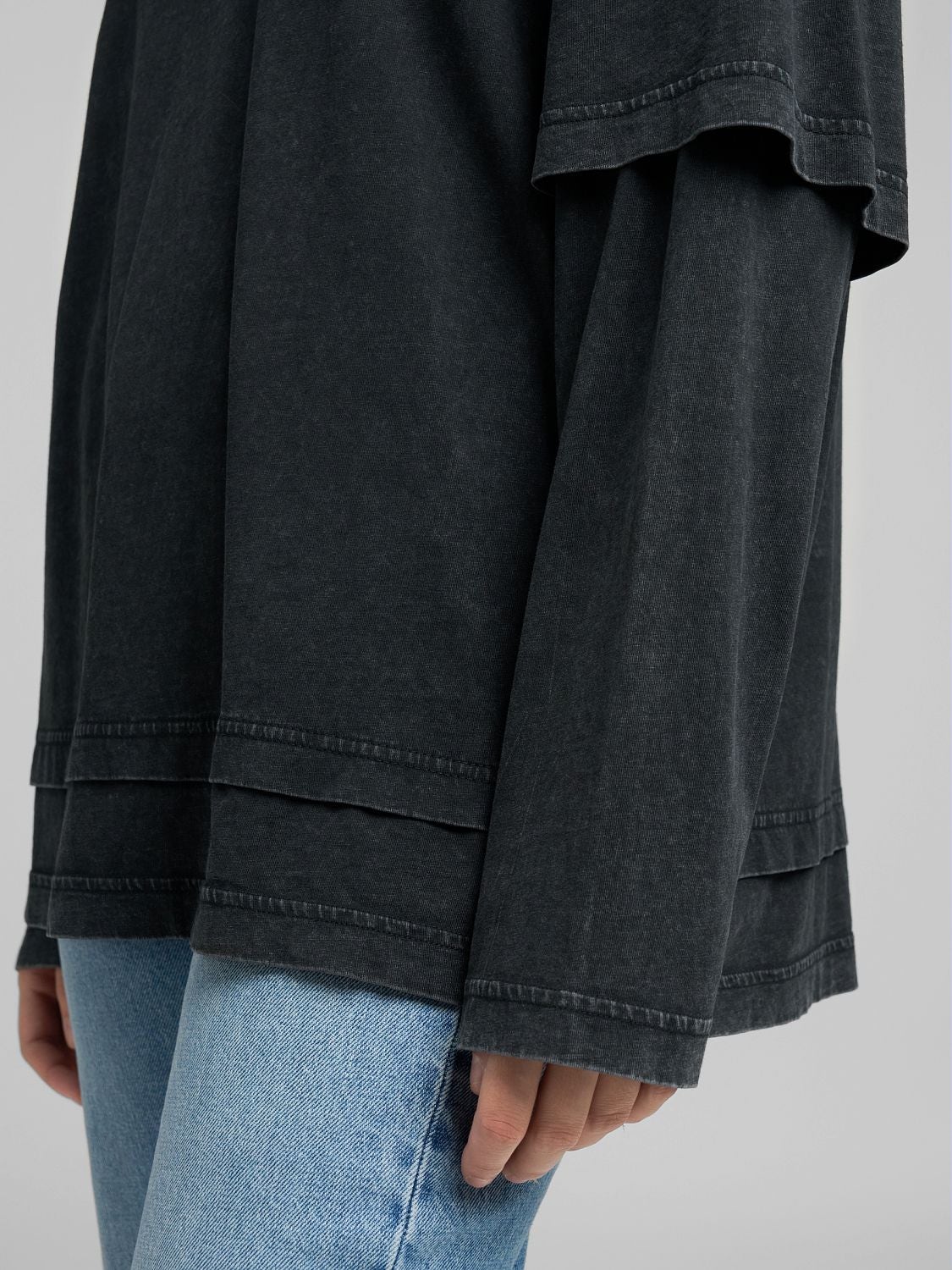 Oversized double-sleeve t-shirt Blackboard | Replay Jeans