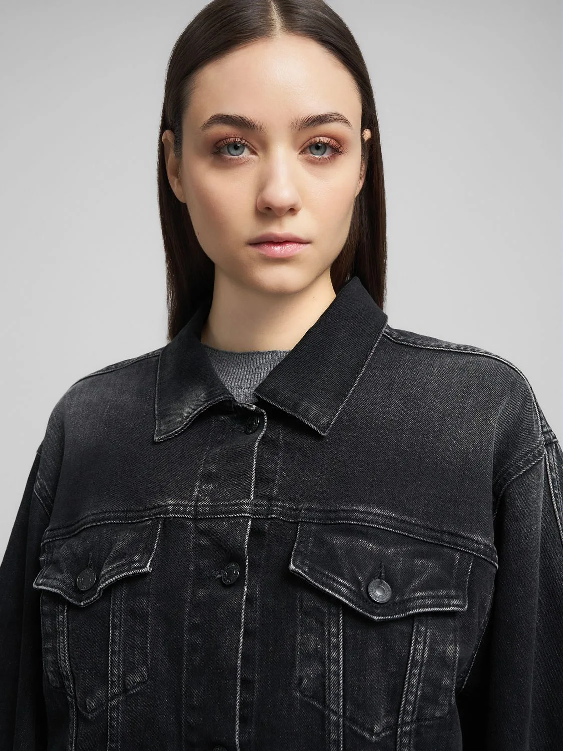   Jeans 黒 ダウンジャケット FEKETE ダウンジャケット ダウン DRAWSTRING SHORT ECO DOWN