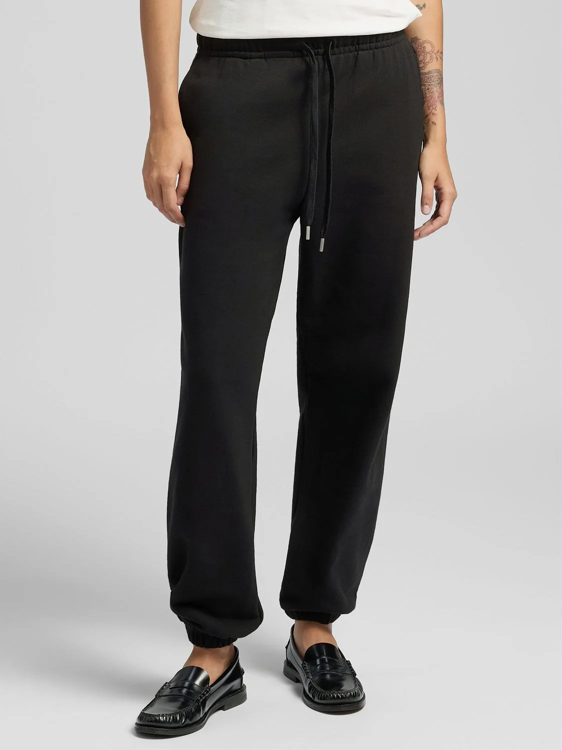 REPLAY FLEECE JOGGERS WITH R EMBROIDERY W8157C.000.23808 BLACK 2