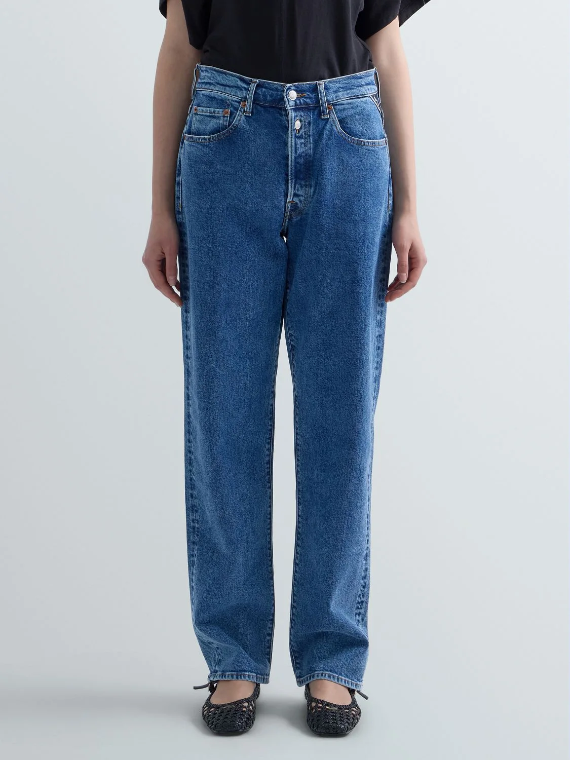 W9z1 straight fit jeans Medium blue | Replay Jeans