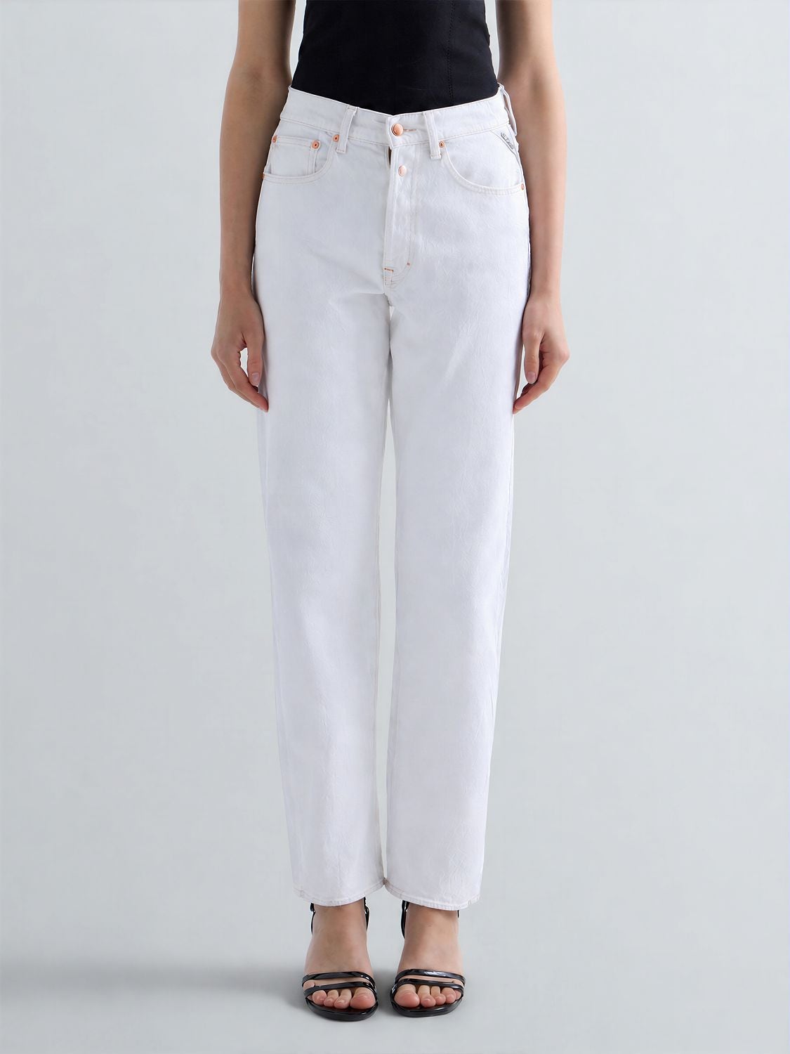 REPLAY W9ZERO1 STRAIGHT-FIT JEANS W9Z1  .000.858009A NATURAL WHITE 2