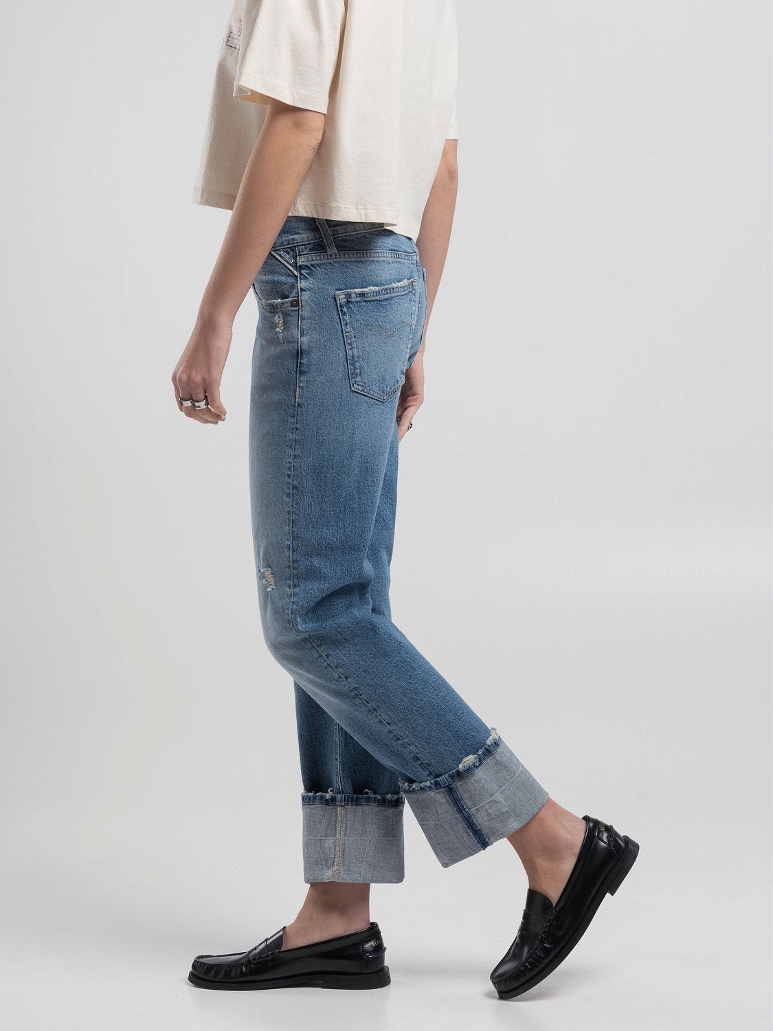 Narja relaxed-fit shorts Light blue | Replay Jeans