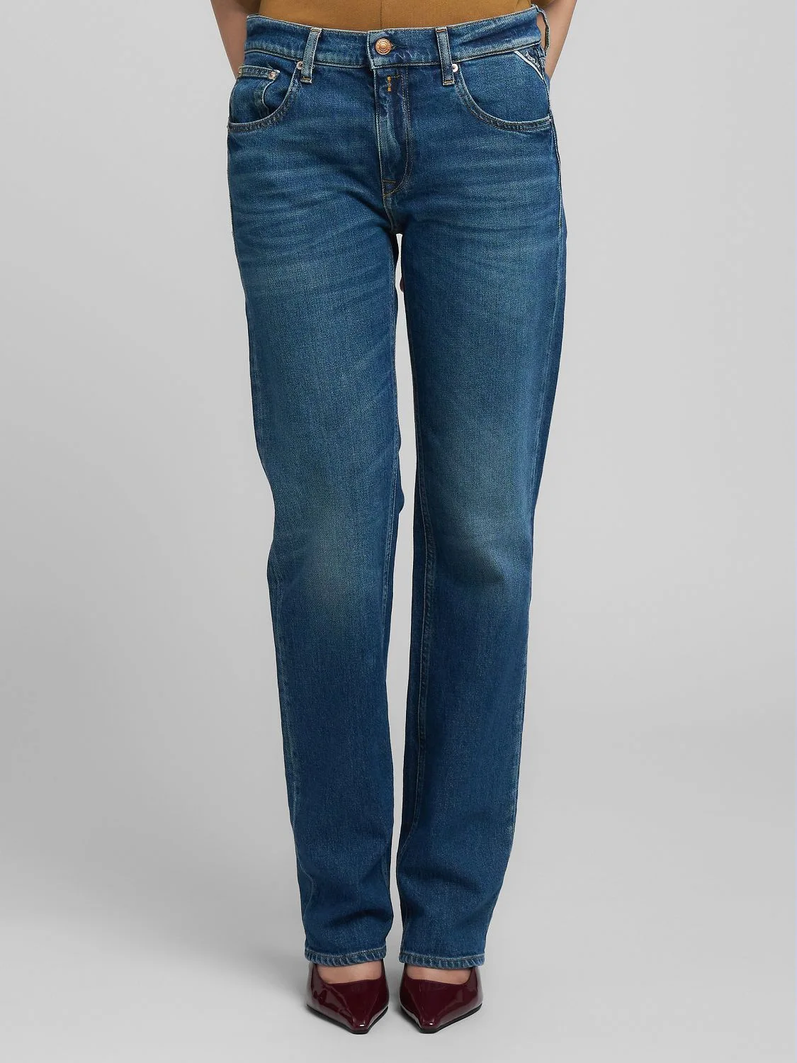 REPLAY AKEME STRAIGHT-FIT JEANS WA533 .000.795 949 DARK BLUE 2