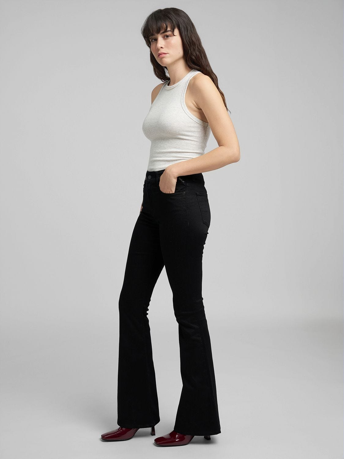 Joella flared jeans Black | Replay Jeans