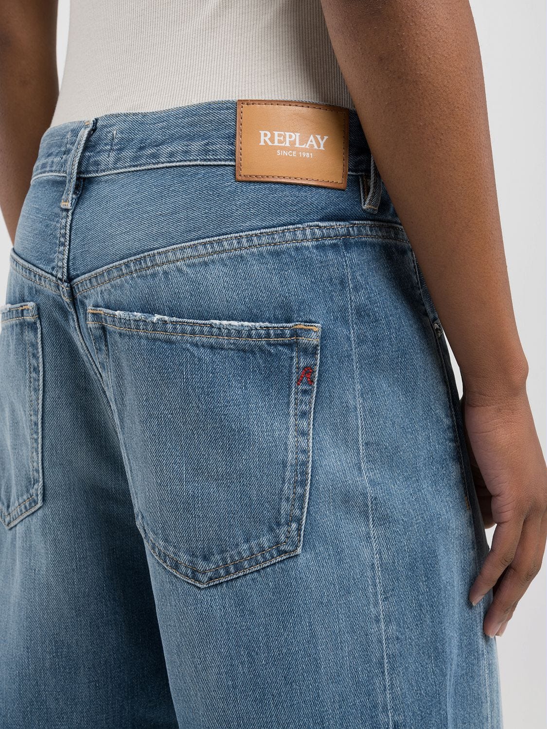 Narja baggy-fit jeans Medium blue | Replay Jeans