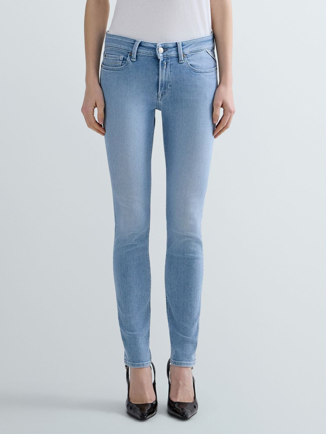REPLAY NEW LUZ SKINNY-FIT JEANS WH689 .000.805 137 LIGHT BLUE 2